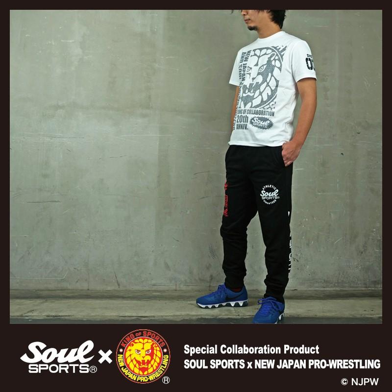 Tシャツ 新日本プロレス × SOUL SPORTS コラボ 20th記念 半袖 ライオン