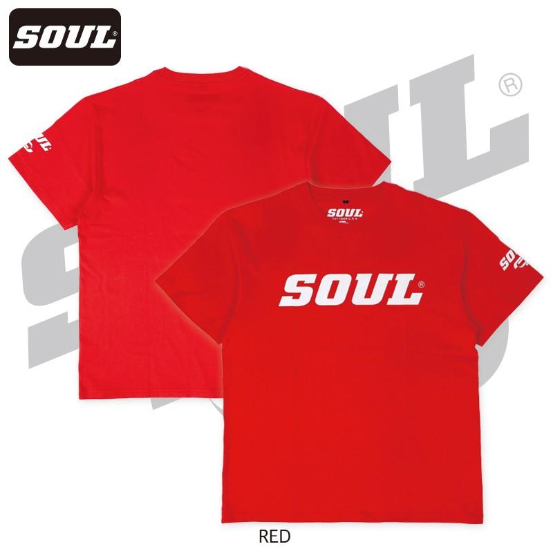 SOUL オーセンティック ロゴ プリント 半袖 Tシャツ 綿100% オリジナル