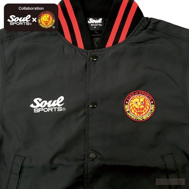 クラシック 新日 ロゴ 軽量 ライト スタジャン リブライン ワッペン