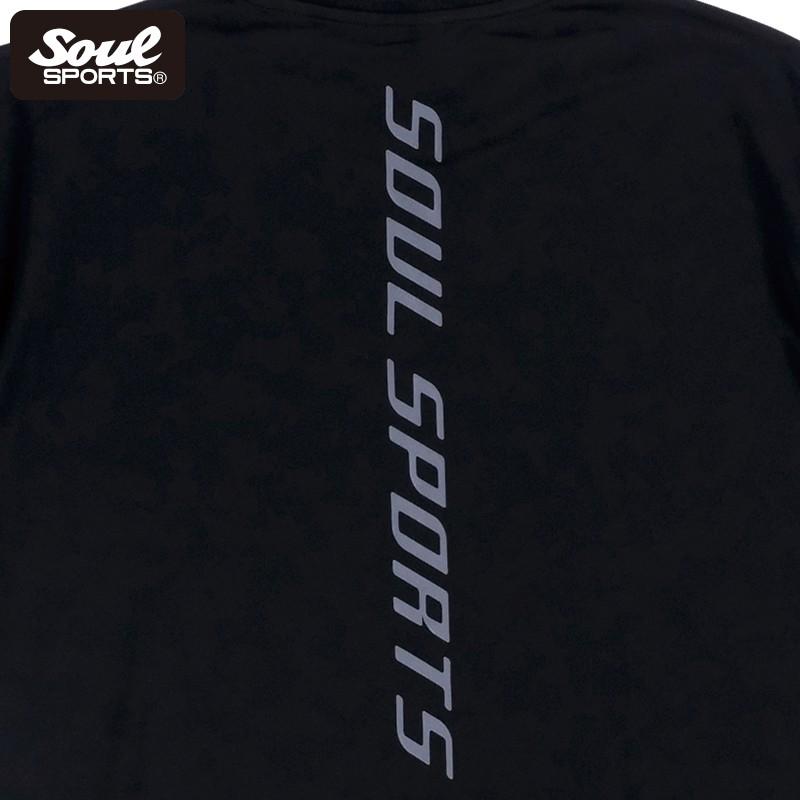 ドライ Tシャツ 反射ロゴ 半袖 トレーニング  SOUL SPORTS ソウル ブラック njpw |  | 05