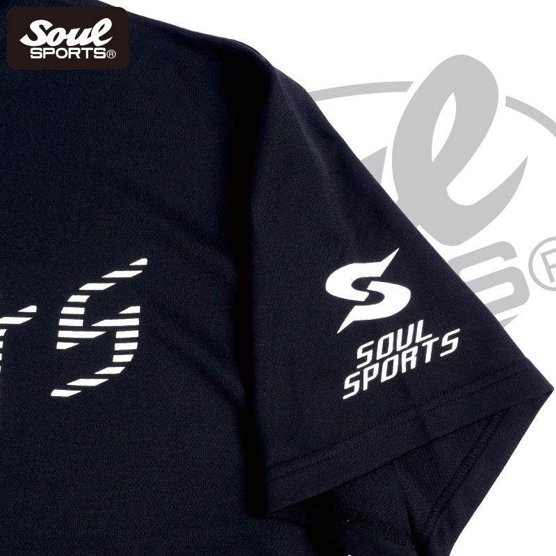 ドライ Tシャツ 反射ロゴ 半袖 トレーニング  SOUL SPORTS ソウル ブラック njpw |  | 07