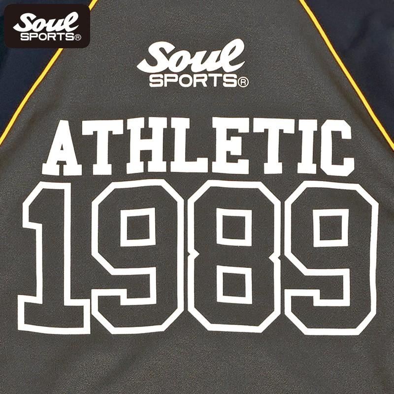 上下セット SOUL SPORTS ナンバリング ラグラン 長袖 ジャージ セットアップ ソウル ブラック/ネイビー njpw |  | 16