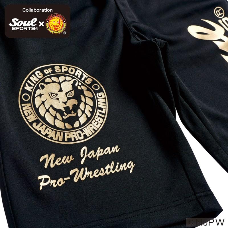 コラボ 20th記念ロゴ プリント ジャージ ショートパンツ 短パン 新日本