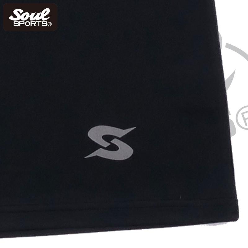 ドライ素材 「S」マーク 反射ロゴ ノースリーブ タンクトップ トレーニング  SOUL SPORTS オリジナル ソウルスポーツ　ブラック |  | 05