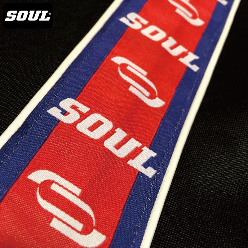 ラインテープ 刺繍ロゴ 裏毛 ジャージ パンツ （ショート丈） 脇テープ ハーフパンツ 短パン トレーニング　SOUL オリジナル ソウル　ブラック／ネイビー |  | 07