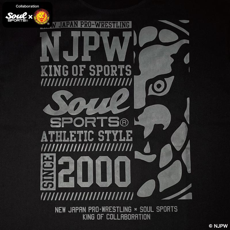 ライオンマーク コラボロゴ NJPW 豪華 プリント 半袖 Tシャツ 綿 ライオンマーク コラボロゴ NJPW 豪華 プリント 半袖 Tシャツ 綿