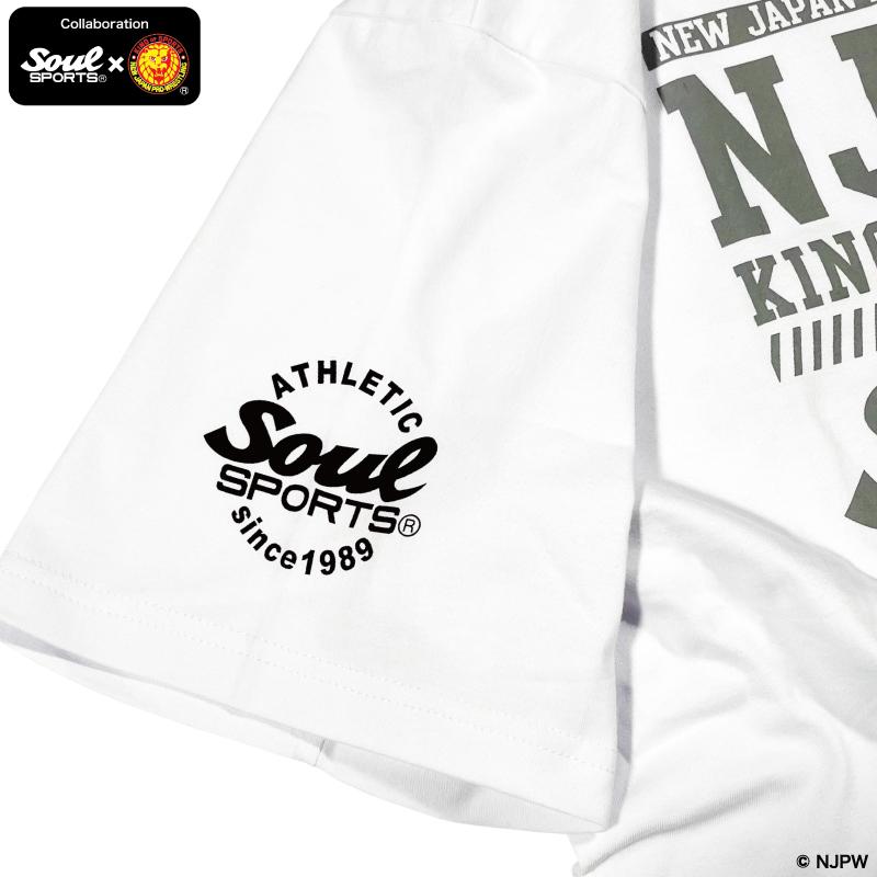 ライオンマーク コラボロゴ NJPW 豪華 プリント 半袖 Tシャツ 綿100