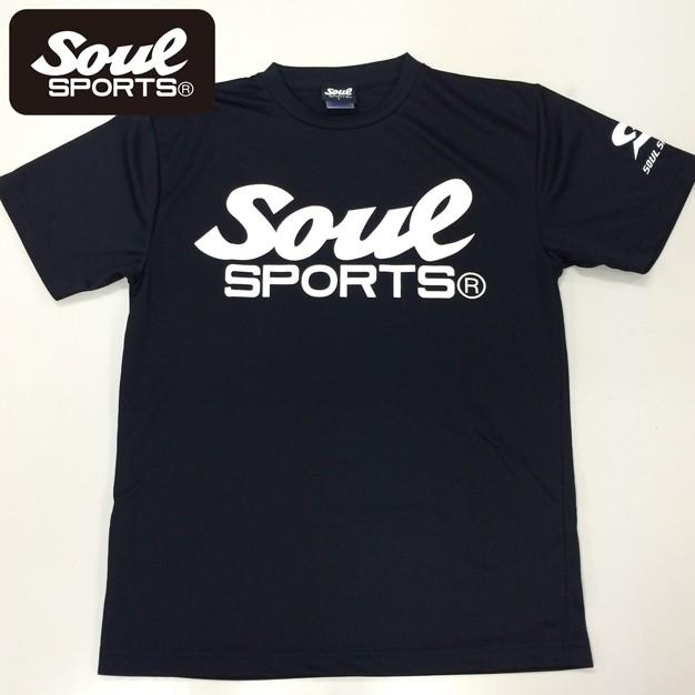 魂 ドライメッシュ 吸汗速乾 半袖 Tシャツ SOULロゴ SOUL SPORTS 