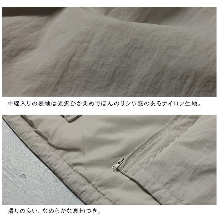 ワンピ好きが作った【まんてん！ジャケット】やさしさグレージュ レディース アウター ブルゾン ダウンジャケット 羽織り 長袖 ノーカラー 中綿 防寒の画像