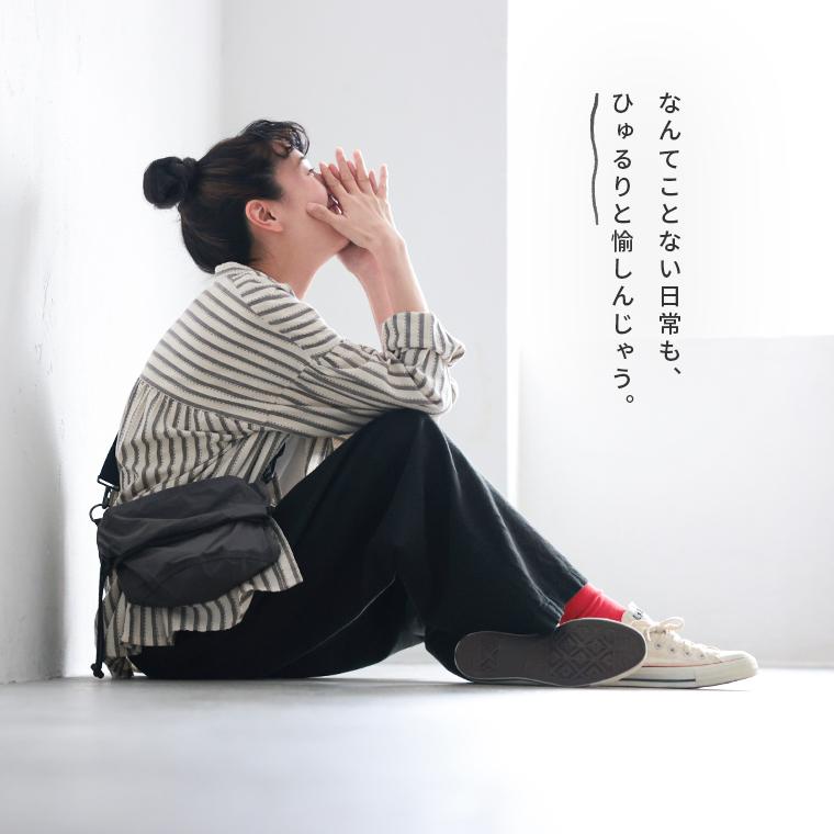 ツバメガレージ よこがおワイドパンツ レディース ストレート ロング 麻混 リネン混 ボトムス 母の日 プレゼント ギフト 贈り物_1