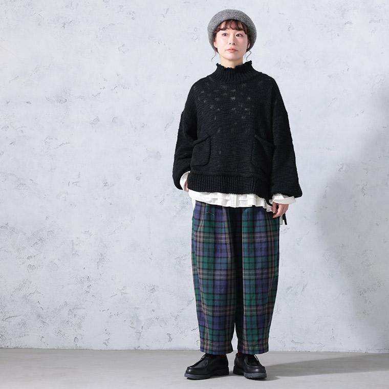 soulberry（ソウルベリー） O.W.N ブラックウォッチな9分丈パンツ