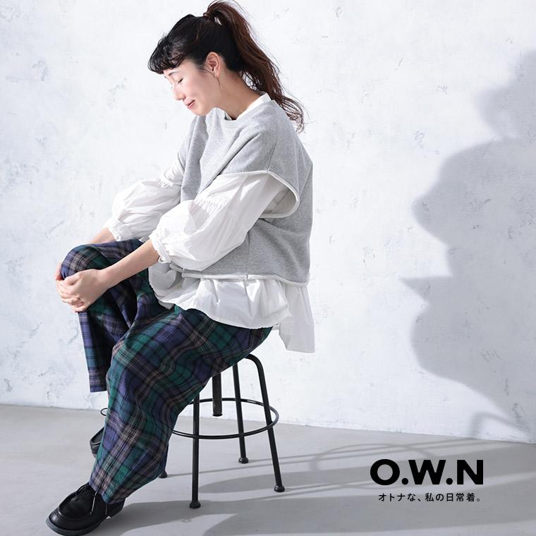 soulberry（ソウルベリー） O.W.N ブラックウォッチな9分丈パンツ