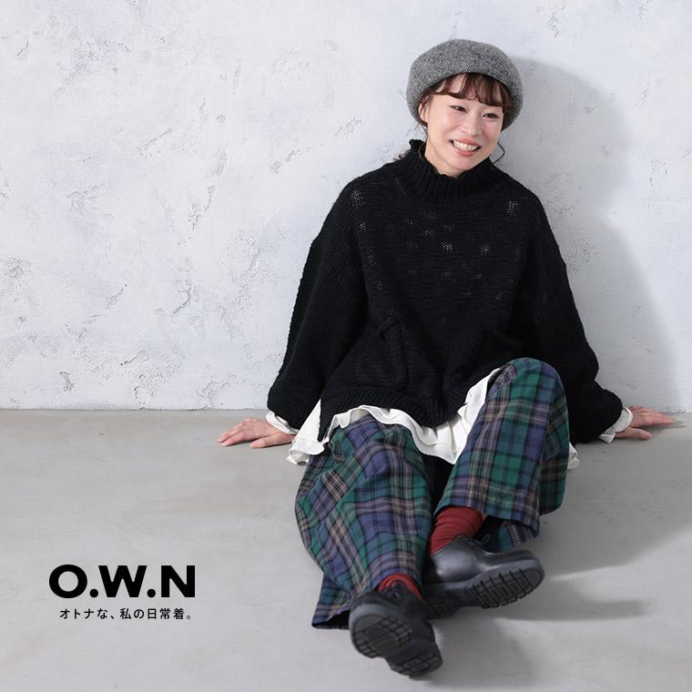 soulberry（ソウルベリー） O.W.N ブラックウォッチな9分丈パンツ