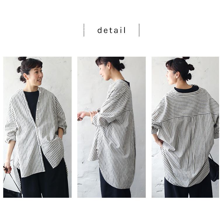 soulberry 【ついに再入荷!】 黒に合わせたいストライプシャツ soulberry 【ついに再入荷!】 黒に合わせたいストライプシャツ