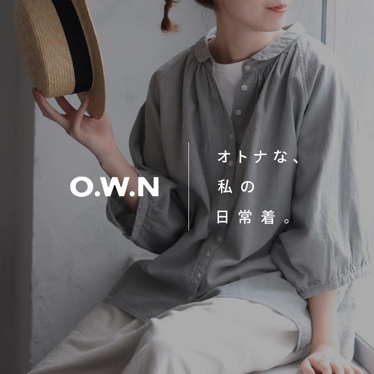 【ついに再入荷！】O.W.N 夏日和のシャツ レディース ブラウス 7分袖 七分袖 ドルマンスリーブ 丸襟 リネン混 麻混 トップスの画像