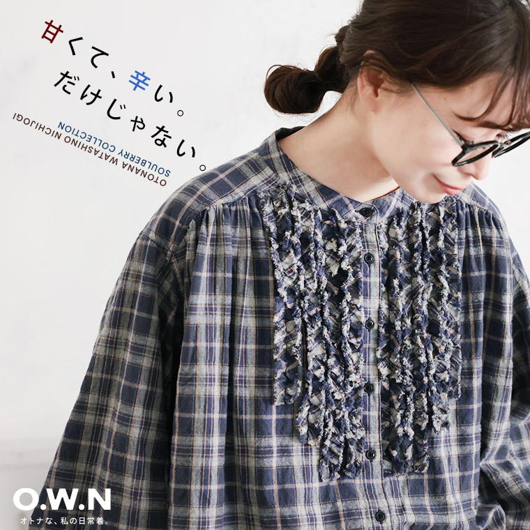 soulberry（ソウルベリー） O.W.N チェックなフリルブラウス