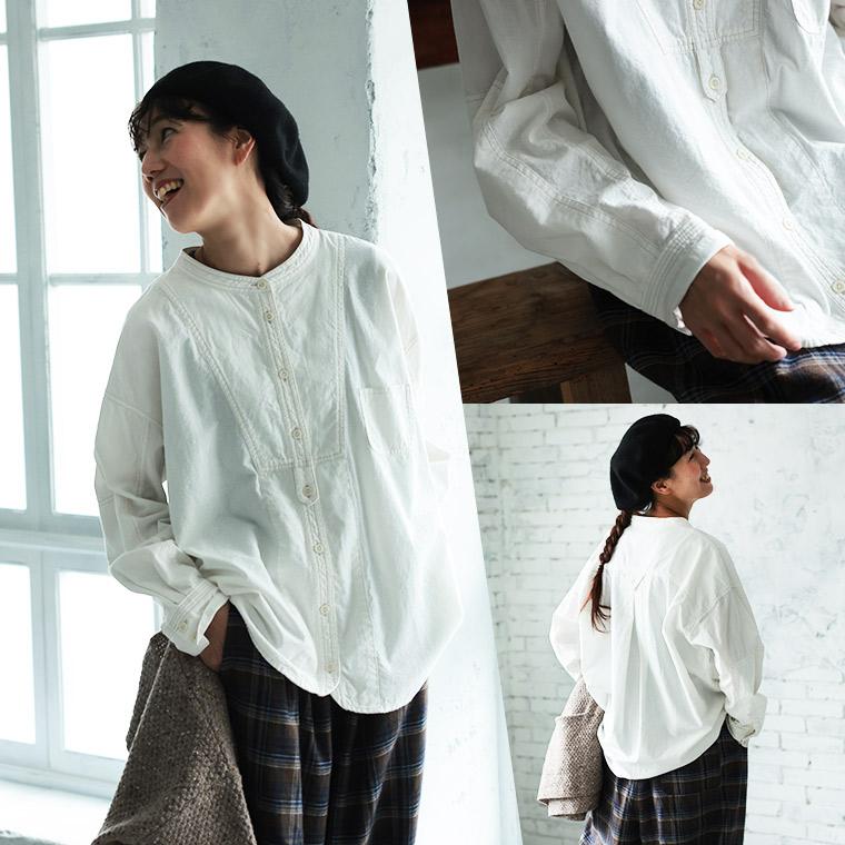 美品　ジャーナルスタンダード　刺繍　プルオーバーシャツ　ゆったり　白 soulberry（ソウルベリー） 【ついに再入荷！】店長がつくった