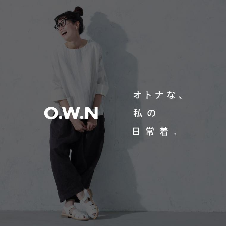 O.W.N 淡く爽やかなドルマンのプルオーバー レディース ブラウス 7分袖 七分袖 ドルマンスリーブ ストライプ 麻混 リネン混 トップスの画像