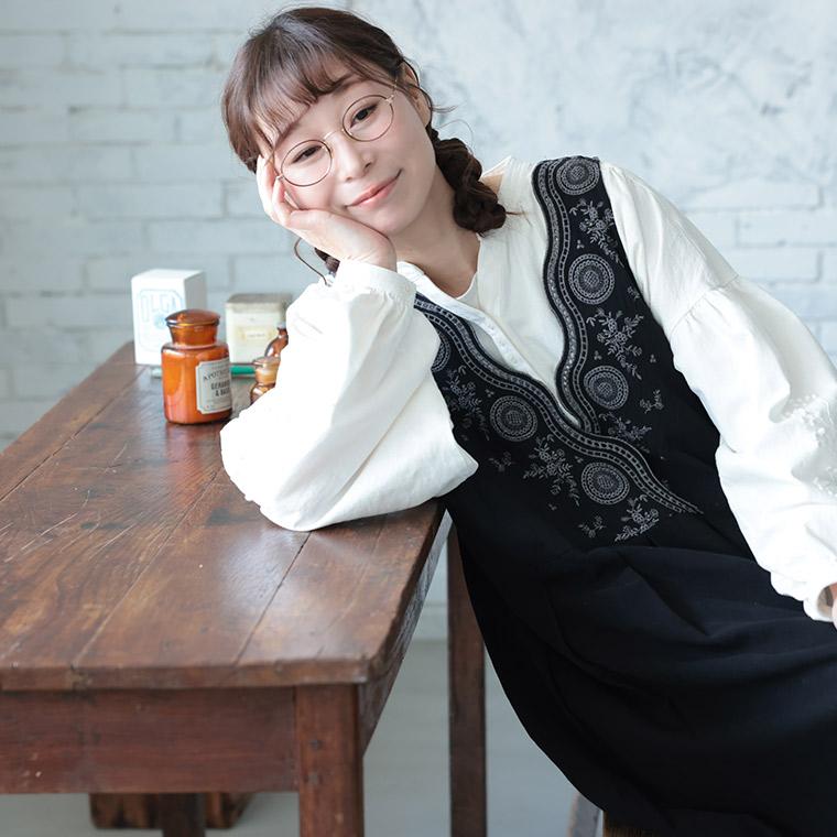 soulberry（ソウルベリー） はちみつ堂 たっぷり刺繍のワンピース