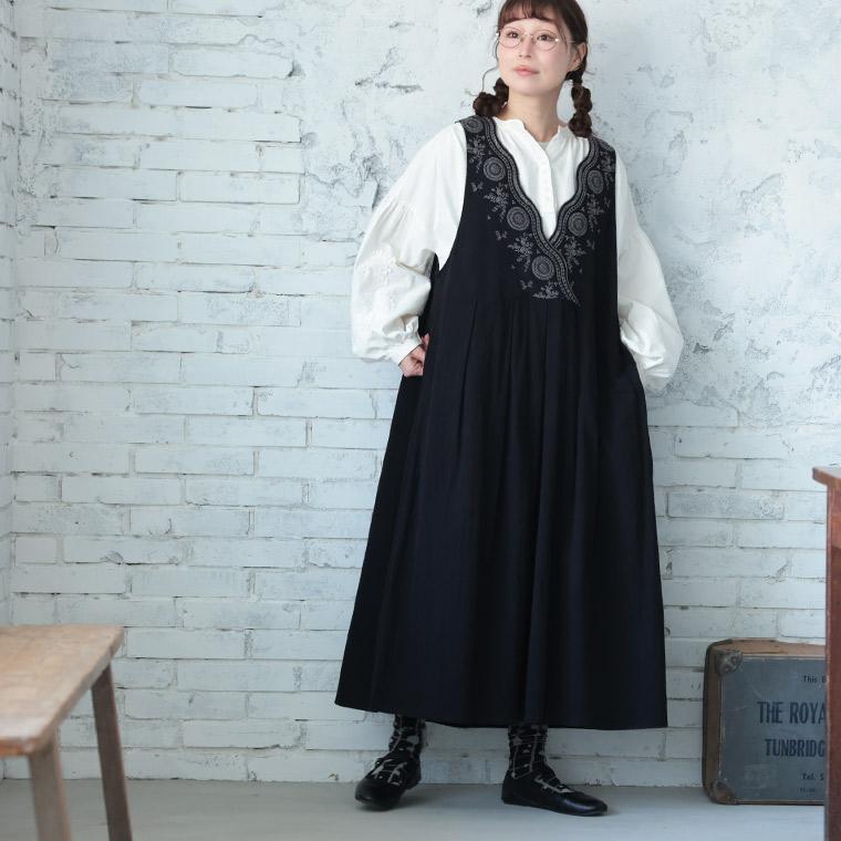 soulberry（ソウルベリー） はちみつ堂 たっぷり刺繍のワンピース