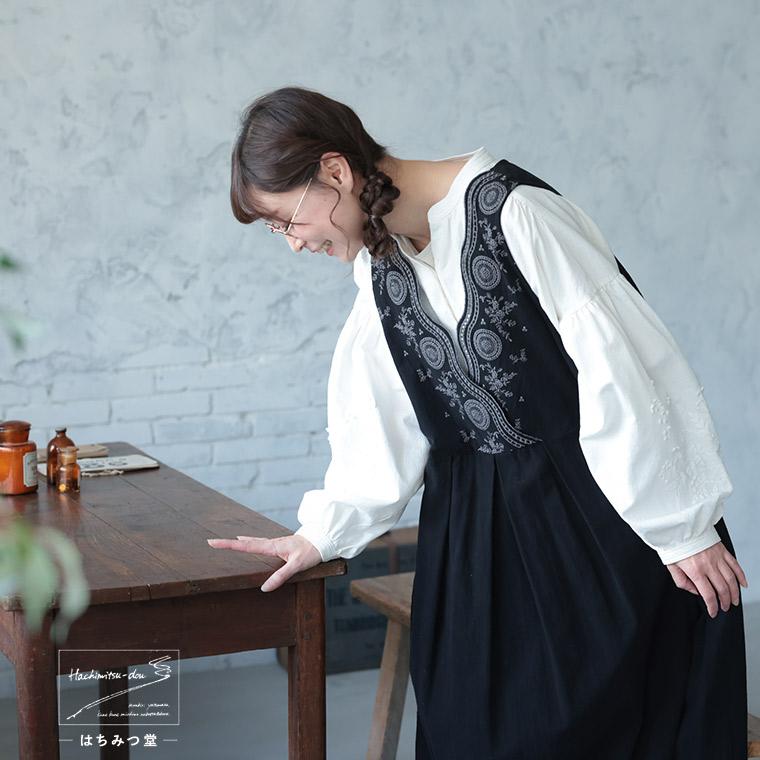 soulberry（ソウルベリー） はちみつ堂 たっぷり刺繍のワンピース