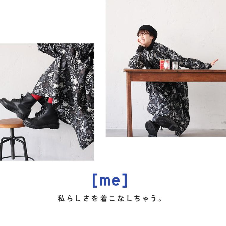 soulberry 花柄 シャツワンピース soulberry 【ついに再入荷！】［me］ 私の押し花ワンピース