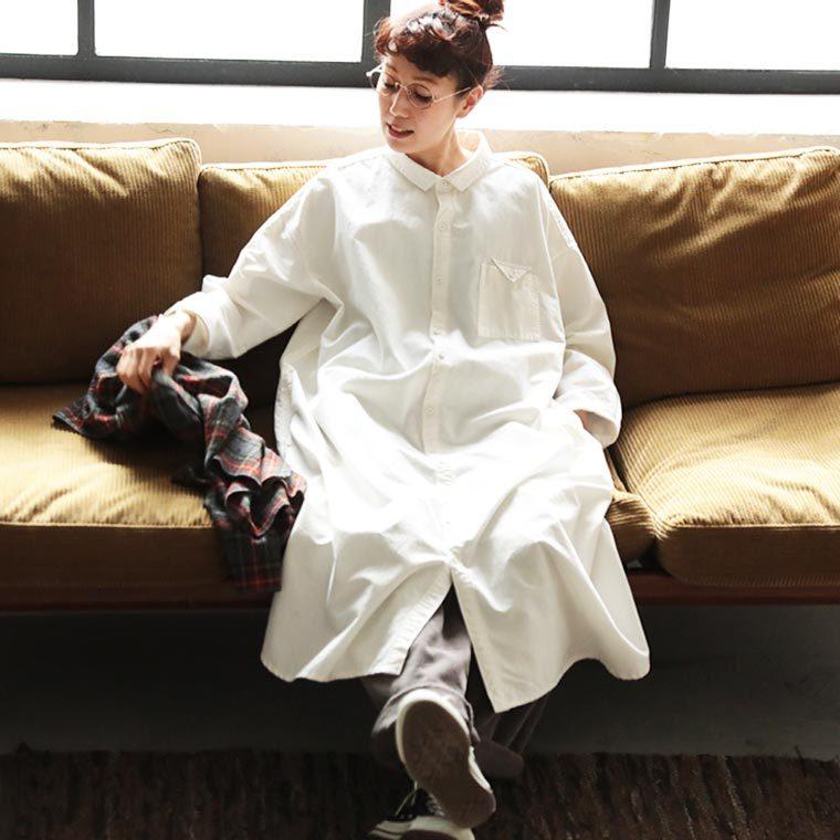 カフェオレ時間 ざっくりカジュアル気分なシャツワンピース レディース ロングシャツ コットン 綿 長袖 無地 Soulberry 通販 Paypayモール