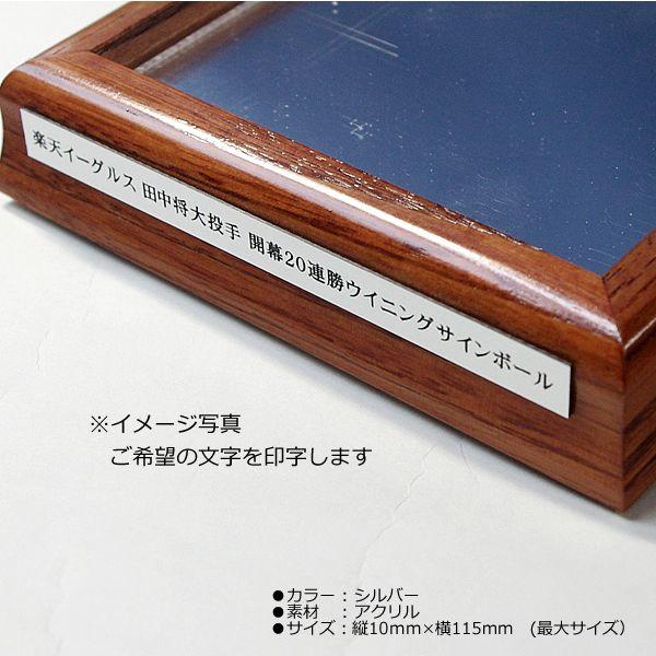 野球ボールコレクションケース・木製/UVカット＋記念プレート付