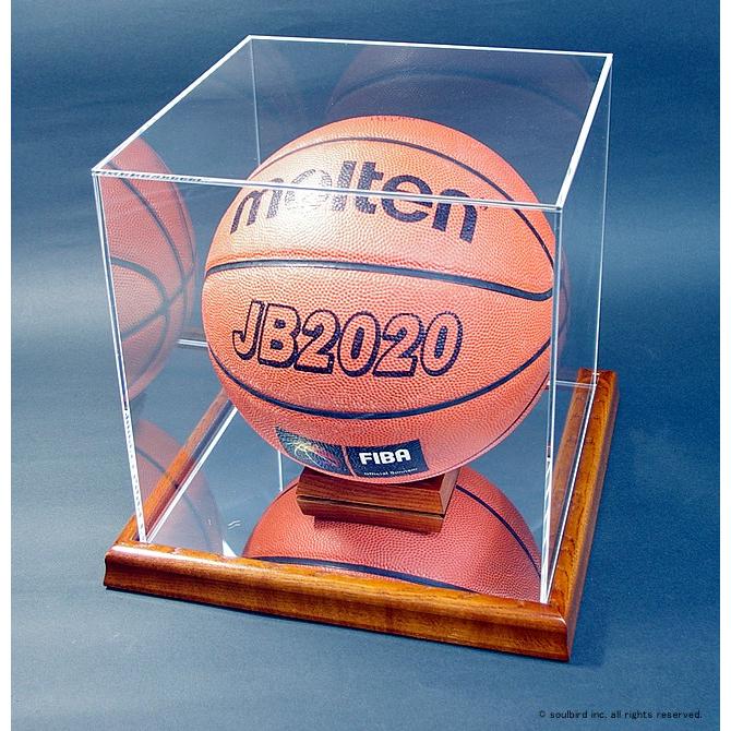バスケットボール5号球用コレクションケース・木製/UVカット｜soulbird