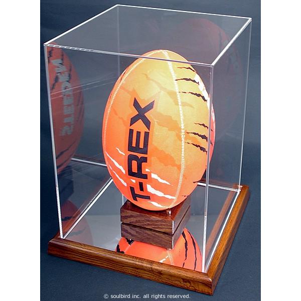 ラグビーボール展示用ケース・木製/UVカット・縦置き : soulbird-Yahoo