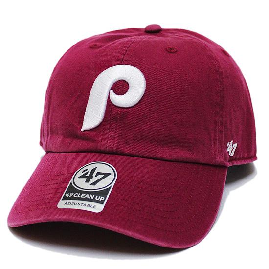 '47 Brand Philadelphia Phillies Cooperstown Script Clean Up Cap – Black, Adjustable Strapback, Cotton Twill - View #10