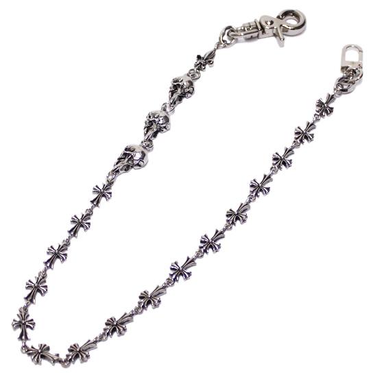 raise8 apparel ADVANCE アドバンス ウォレットチェーン SKULL SILVER