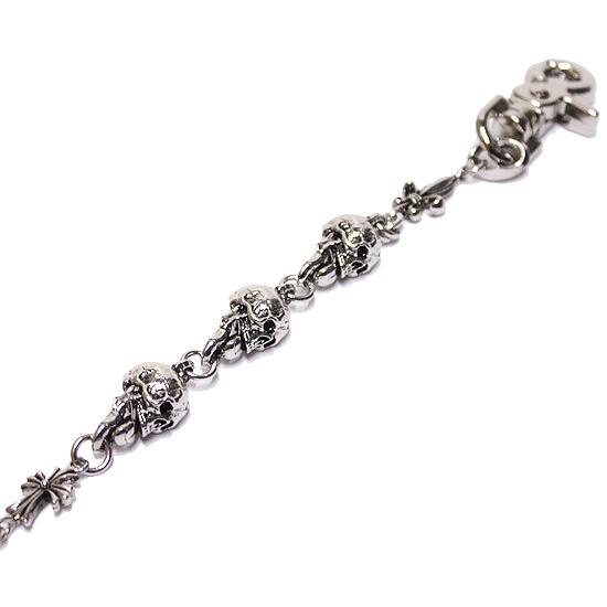 raise8 apparel ADVANCE アドバンス ウォレットチェーン SKULL SILVER
