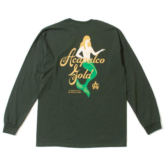 アーストン・スカーレット 長袖Tシャツ MERMAID ACAPULCO GOLD（アカプルコゴールド） 長袖Tシャツ ロンT MERMAID L/S