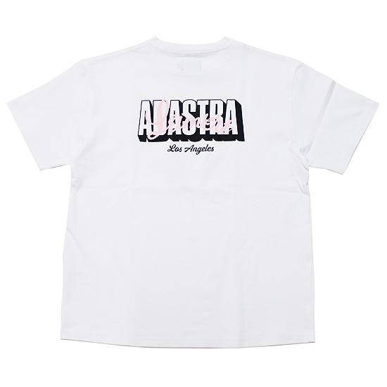 ADASTRA アダストラ 半袖Tシャツ LEIMERT LOS ANGERELS S/S TEE ストリート コラボレーション レイマート ロゴ バックプリント ホワイト 白 M L XL | ADASTRA