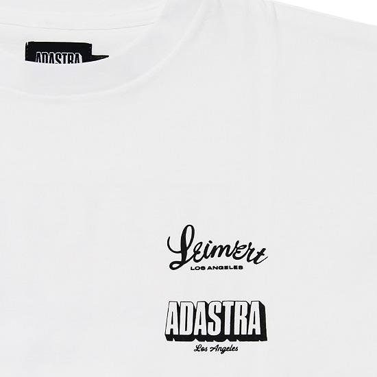 ADASTRA アダストラ 半袖Tシャツ LEIMERT LOS ANGERELS S/S TEE ストリート コラボレーション レイマート ロゴ バックプリント ホワイト 白 M L XL | ADASTRA | 03