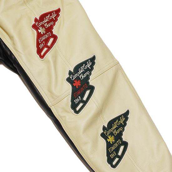 コアラ AVIREX アヴィレックス L レザー スタジャン ブラック刺繍