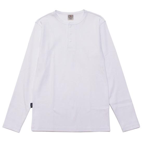 AVIREX（アヴィレックス） ヘンリーネック 長袖Tシャツ RIB HENLEY 