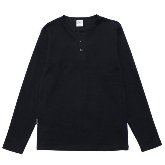 AVIREX（アヴィレックス） ヘンリーネック 長袖Tシャツ RIB HENLEY