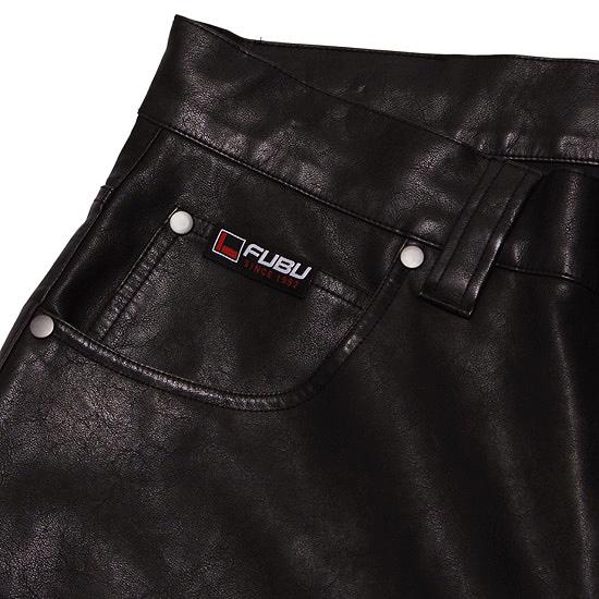 FUBU（フブ） フーブ フェイクレザー バギーパンツ FAUX LEATHER BUGGY