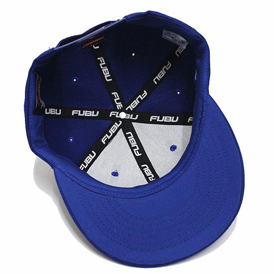 超ビンテージ FUBU旧ロゴキャップ FUBU - 90sFUBUフブキャップ帽子メンズネイビー紺ストリートヒップ