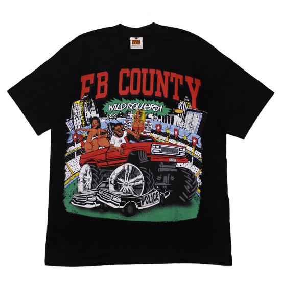 FB COUNTY エフビーカウンティ 半袖Tシャツ WILD ROLLERS S/S TEE