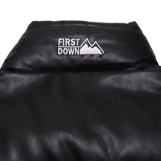 FIRST DOWN（ファーストダウン） レザー バブル ダウンジャケット