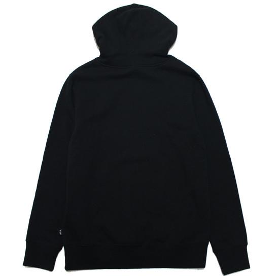 HUF ハフ スウェット プルオーバーフーディ パーカー ESSENTIALS OG LOGO PULLOVER HOODIE メンズ ストリート スケート 定番 ロゴ ブラック 黒 M L XL｜soulstyle｜02