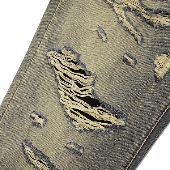 mnml（ミニマル） バギーデニムパンツ ULTRA BAGGY DISTRESSED DENIM