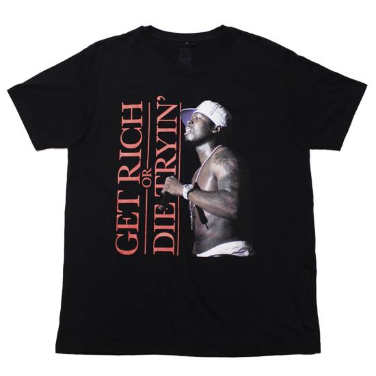 50CENT フィフティーセント 半袖Tシャツ ラップT GET RICH S/S TEE