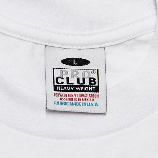 PRO CLUB プロクラブ ヘビーウェイト 半袖Tシャツ 無地T HEAVYWEIGHT CREW NECK S/S TEE ストリート ヒップホップ 90s 定番 ホワイト 白 M L XL XXL XXXL｜soulstyle｜03