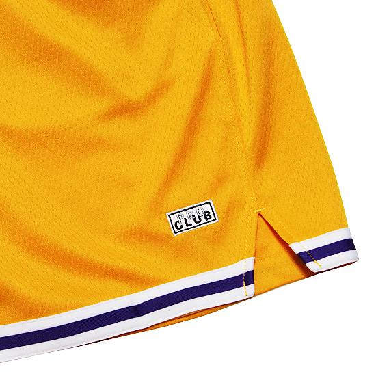 PRO CLUB プロクラブ メッシュショーツ バスケットボールショーツ PERFORMANCE BASKETBALL SHORTS ルーズシルエット ストレッチ ロゴ イエロー 黄色 L XL｜soulstyle｜04