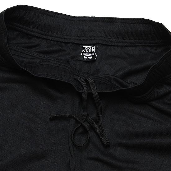 PRO CLUB プロクラブ メッシュショーツ バスケットボールショーツ PERFORMANCE BASKETBALL SHORTS ルーズシルエット ストレッチ ロゴ ブラック 黒 L XL｜soulstyle｜03