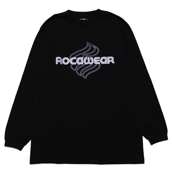 ROCAWEAR ロカウェア 長袖Tシャツ ロンT FADED LOGO PRINT L/S TEE